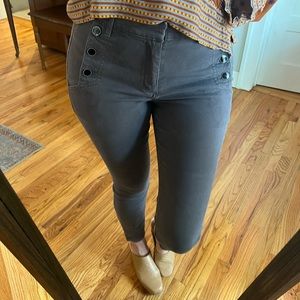 Loft skinny pant with button accent. Size 28